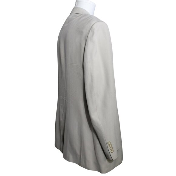 GRANT THOMAS 42R Ivory Silk Men's Sport Jacket Blazer Lord & Taylor - Picture 4 of 9